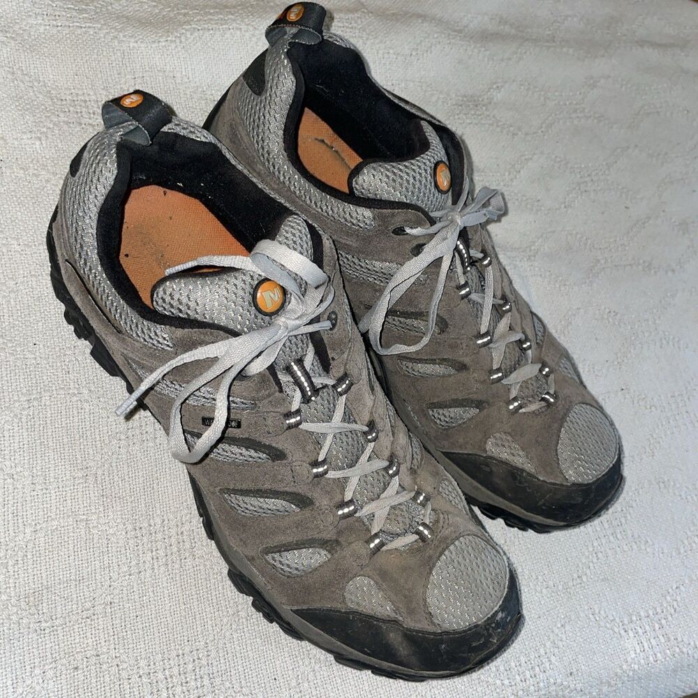 Merrell Men’s Hiking Shoes Size 15 M Gray Leather Outdoors Athleisure Active